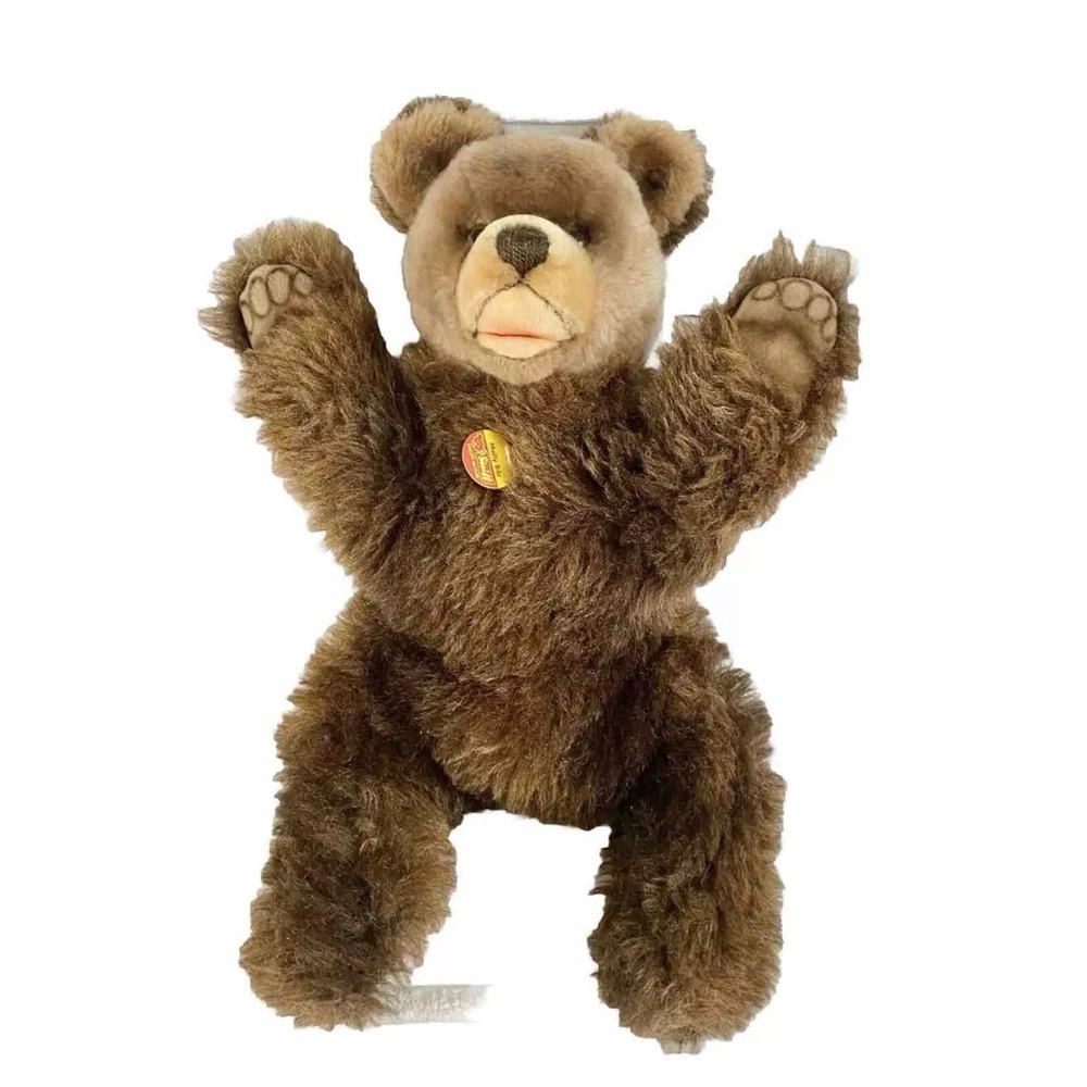 Vintage STEIFF Teddy Bear Molly Bär Printed Paws 330/40 KFS Plush Doll Germany